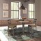 International Concepts Round 36 in Rd Ped Gathering Ht Table, 2 Emily Counter Ht Stools, Hickory/Coal, 36 in W, 36 in L K45-36RT-27B-S6172-2 - alternate 3